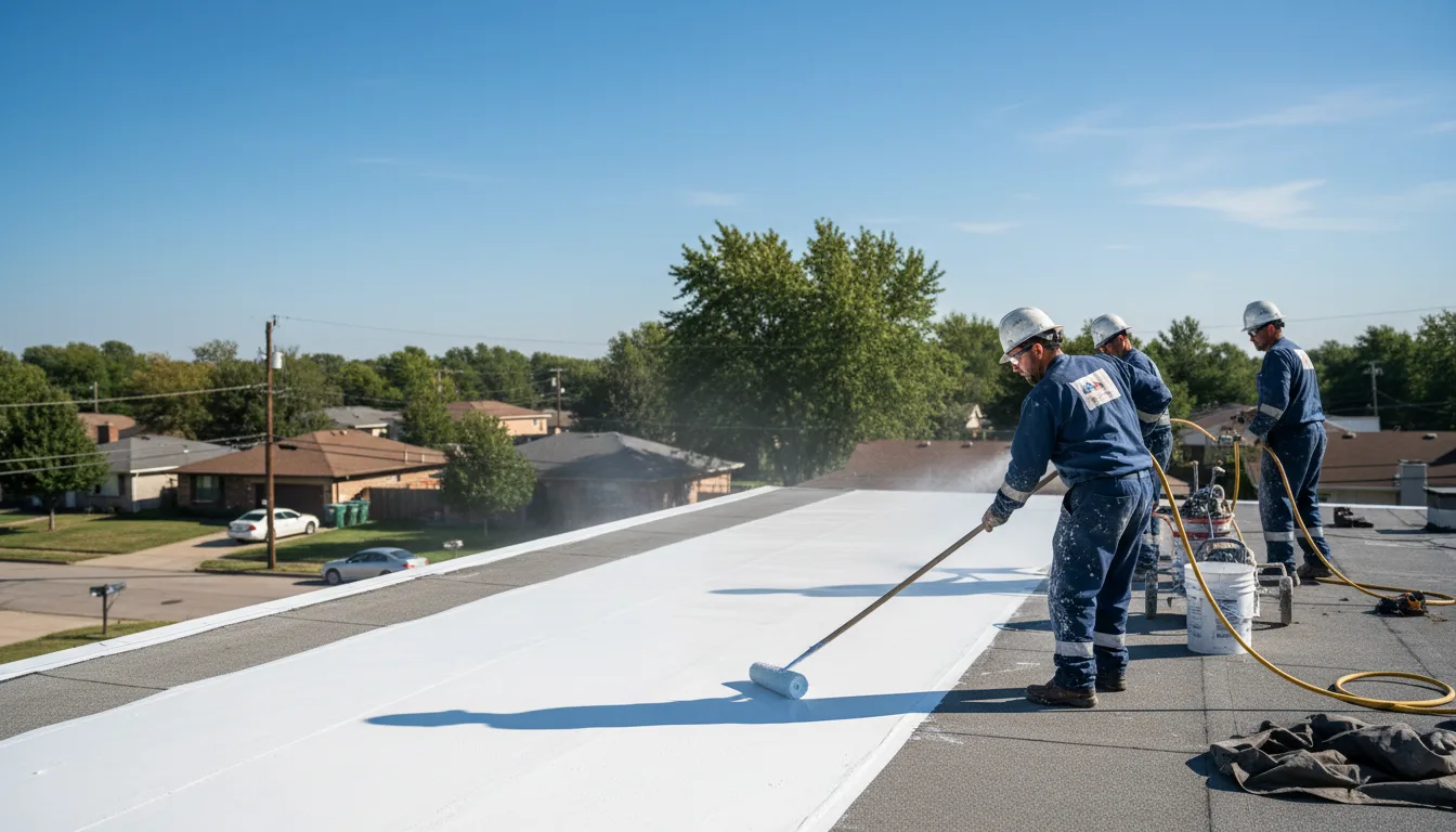 Commercial roof coating in Kettlersville, OH near me